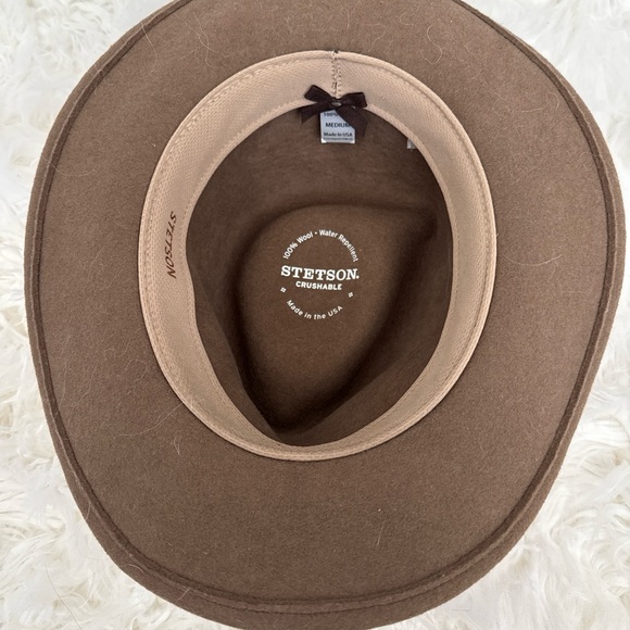Stetson Dark Brown Leather Hat Band - Picture 3 of 4
